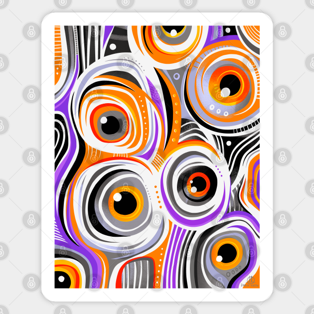 Fish eye Eye Sticker TeePublic